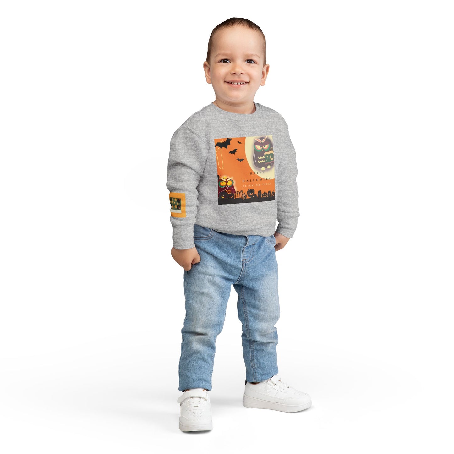 Halloween Toddler Sweatshirt, Cute Kids Sweatshirt, Fall Fashion, October Outfit, Kids Holiday Attire, Spooky Season Apparel