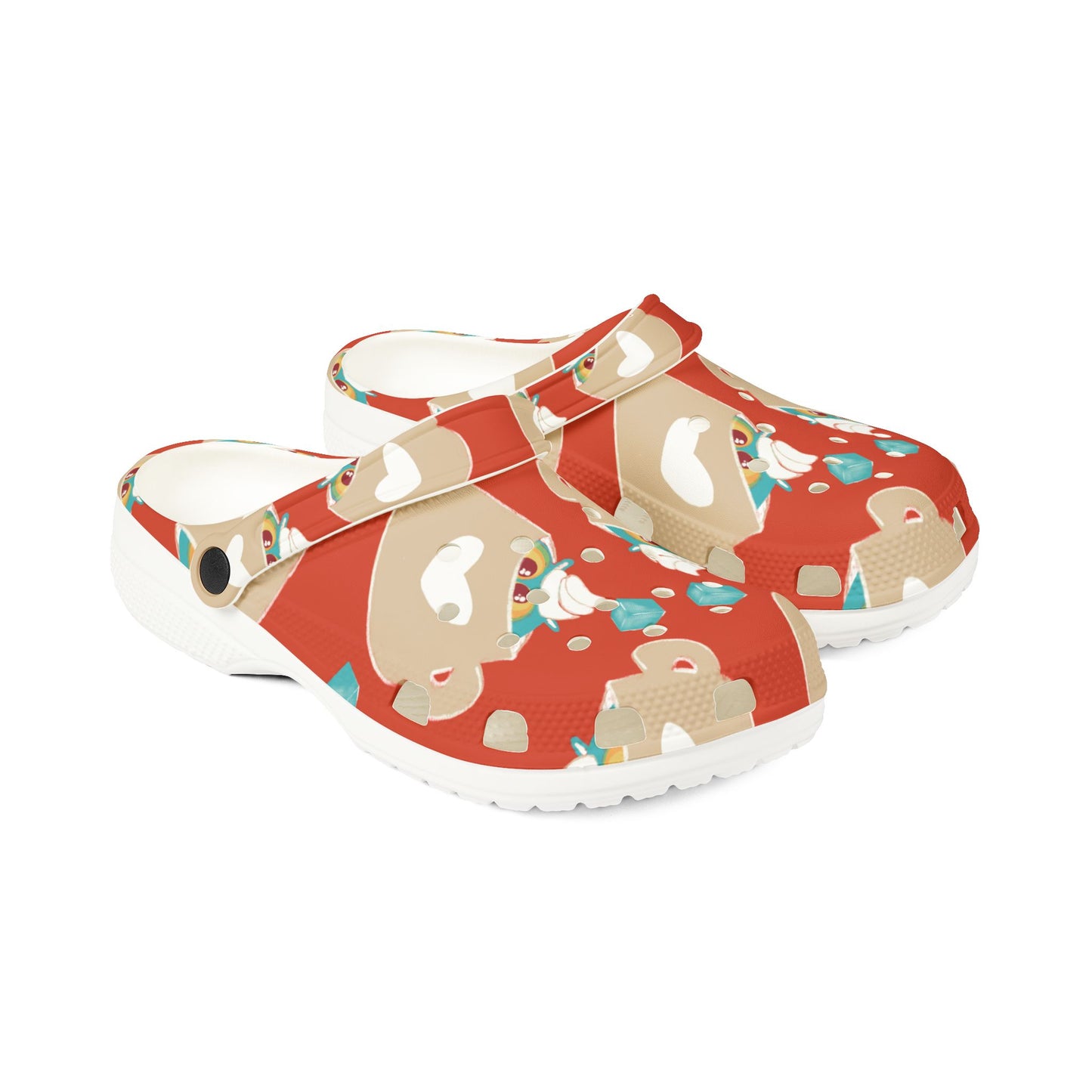 Adorable Patterned EVA Foam Rubber Clogs, Comfortable Slip-Ons, Fun Footwear for Kids and Adults, Perfect for Casual Days, Gardening, [...]