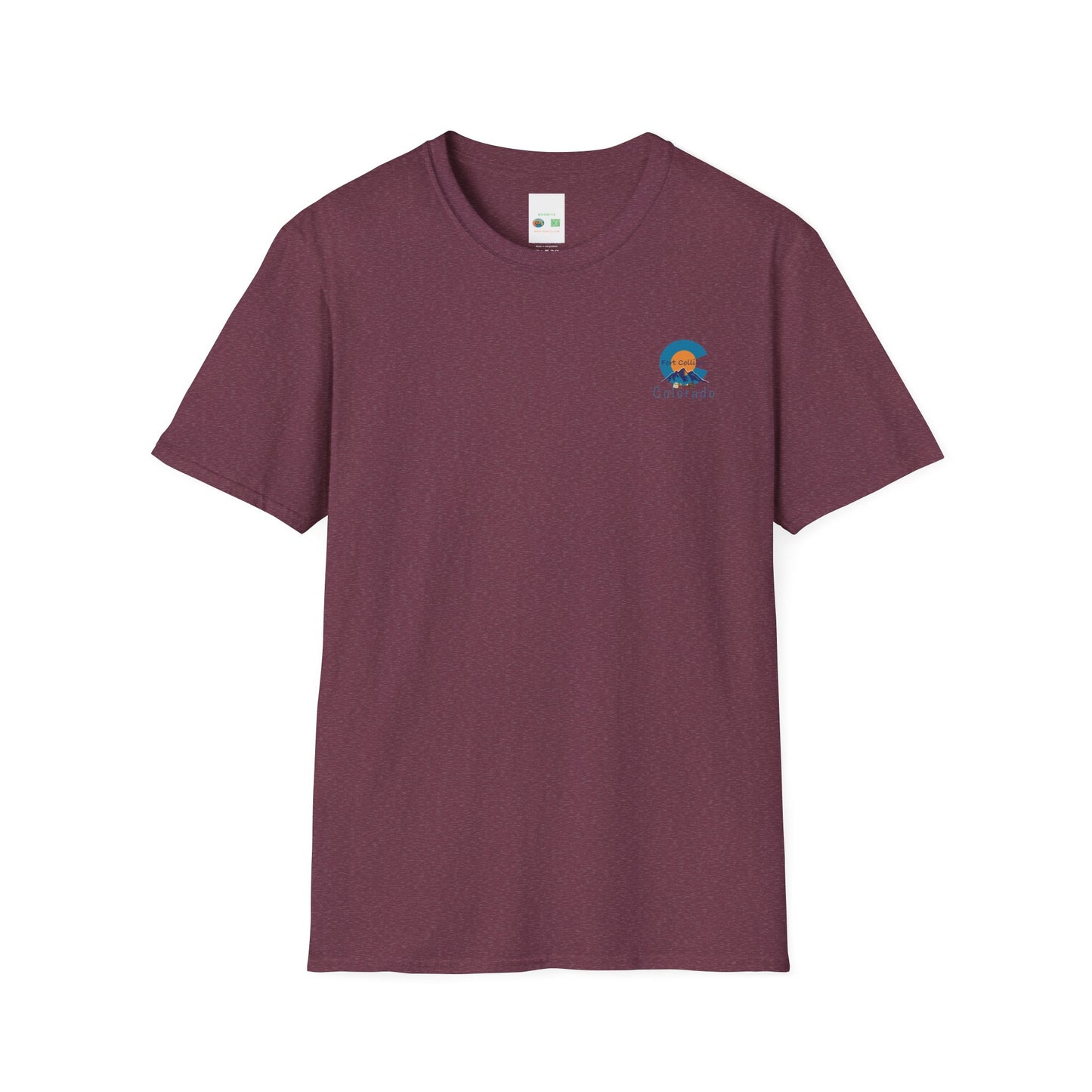 Fort Collins Colorado Unisex T-Shirt | Softstyle Tee for Travel Lovers, Adventure Seekers, and Summer Days, Gift for Nature Enthusiasts