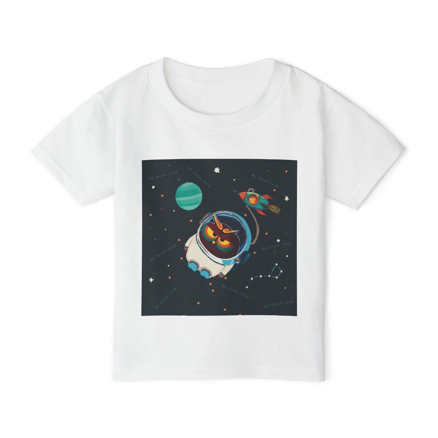 Space-Themed Toddler T-Shirt, Cute Kid's Tee, Galaxy Shirt, Toddler Spaceship Tee, Fun Gift for Birthdays, Playdate Outfit, Astronaut Design