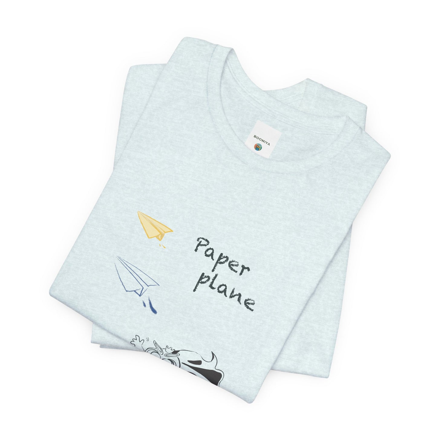 Paper Plane Tomo   T-Shirt —  Minimal Cute Tee|Soft Dream Graphic Shirt