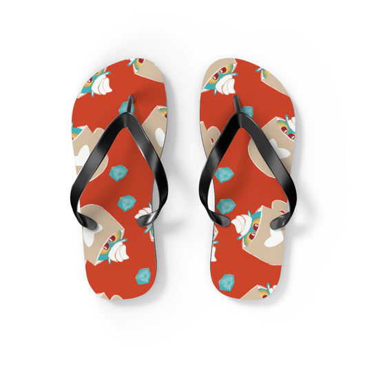 Colorful Summer Flip Flops, Beach Footwear, Vacation Sandals, Poolside Accessories, Fun Summer Vibes