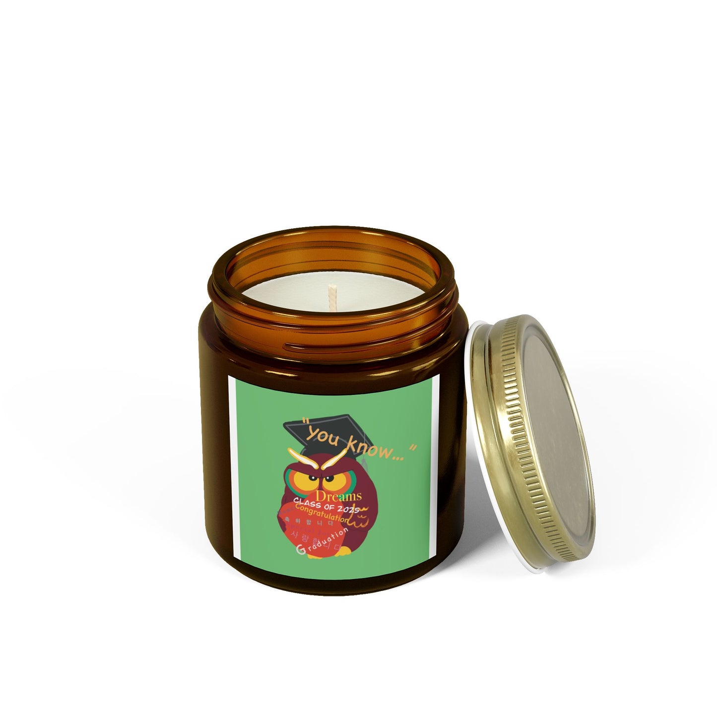 Graduation Scented Candle - Coconut Apricot Wax | Perfect Gift for Graduates