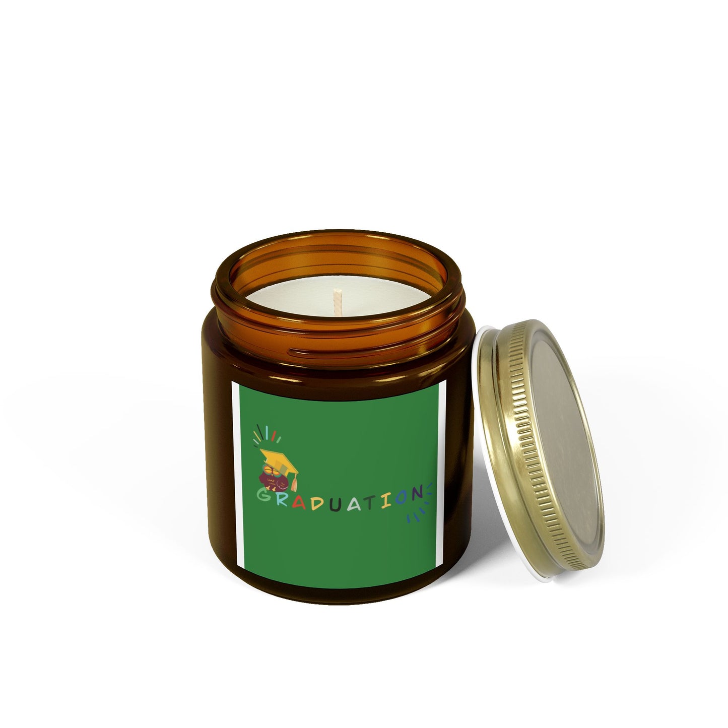 Graduation Scented Candle - Coconut Apricot Wax (4oz, 9oz)