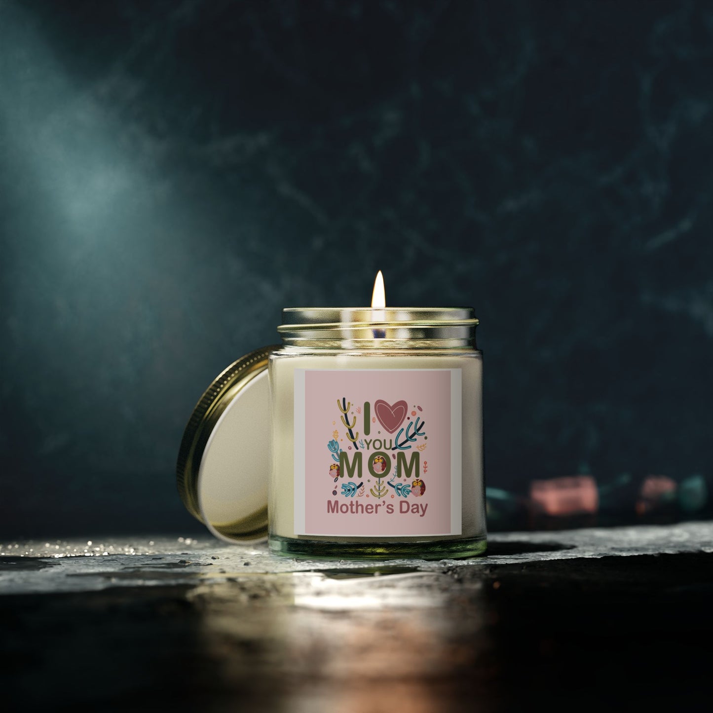 Scented Candle - I ❤️ Mom | Mother's Day Gift