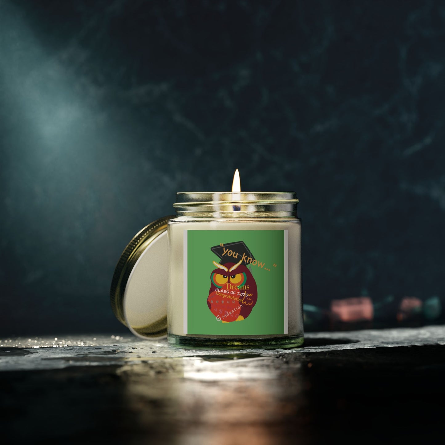 Graduation Scented Candle - Coconut Apricot Wax | Perfect Gift for Graduates