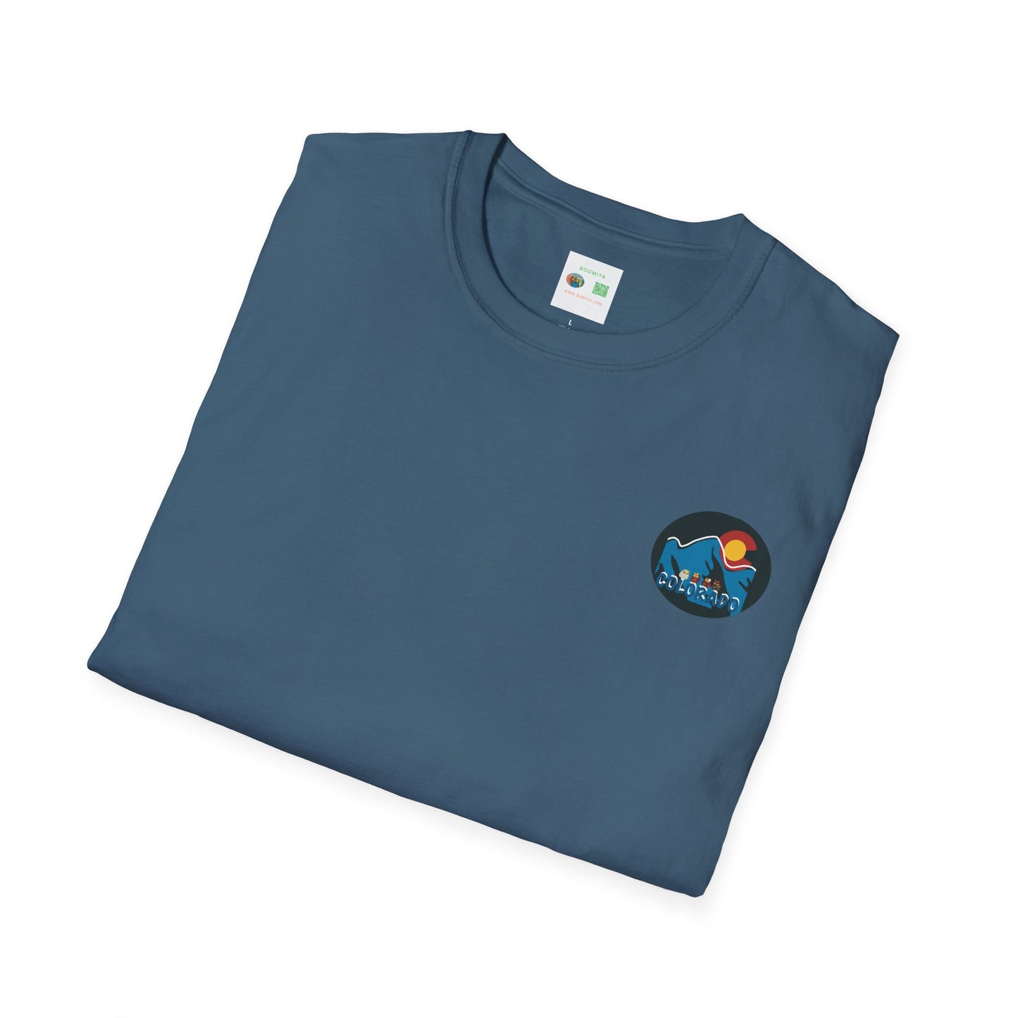 Colorado Mountain Graphic T-Shirt, Unisex Softstyle Tee, Outdoor Adventure Shirt, Vacation Souvenir, Gift for Nature Lovers