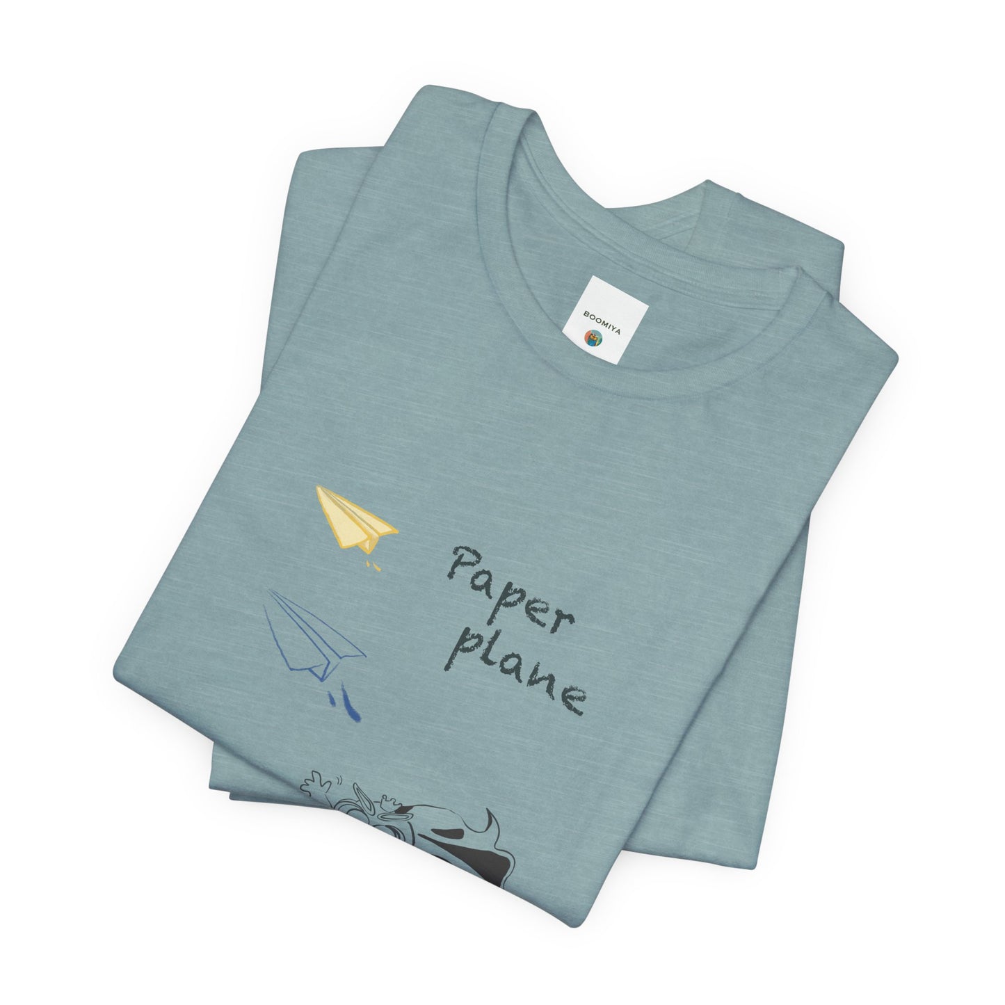 Paper Plane Tomo   T-Shirt —  Minimal Cute Tee|Soft Dream Graphic Shirt
