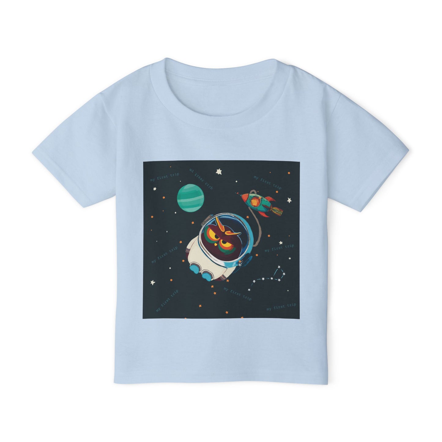 Space-Themed Toddler T-Shirt, Cute Kid's Tee, Galaxy Shirt, Toddler Spaceship Tee, Fun Gift for Birthdays, Playdate Outfit, Astronaut Design