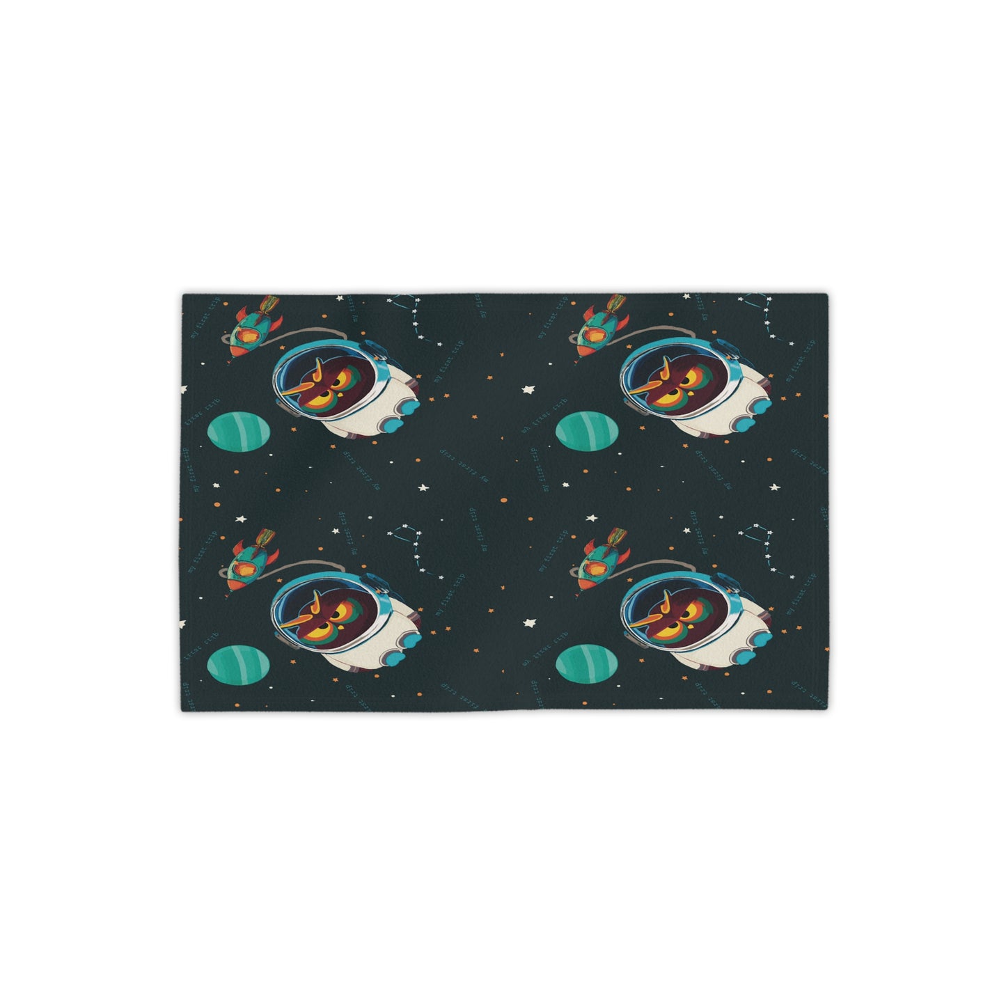 Cosmic Owl Beach Towels - Fun Space-Themed Towels for Kids, Summer Beach Days, Pool Parties, Unique Gift Ideas, Astronaut Owl Design