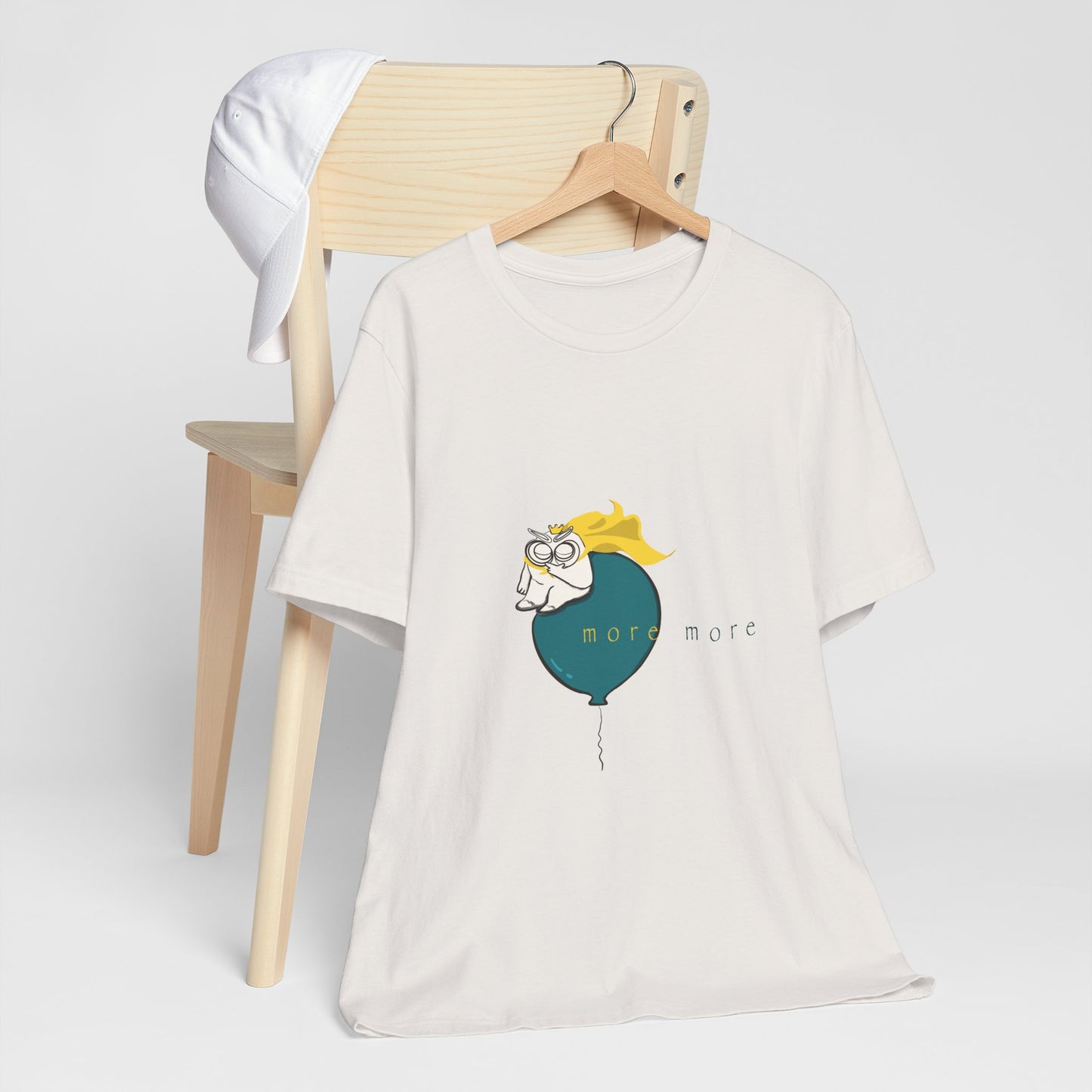 Tomo on Balloon Graphic Tee — "more more"