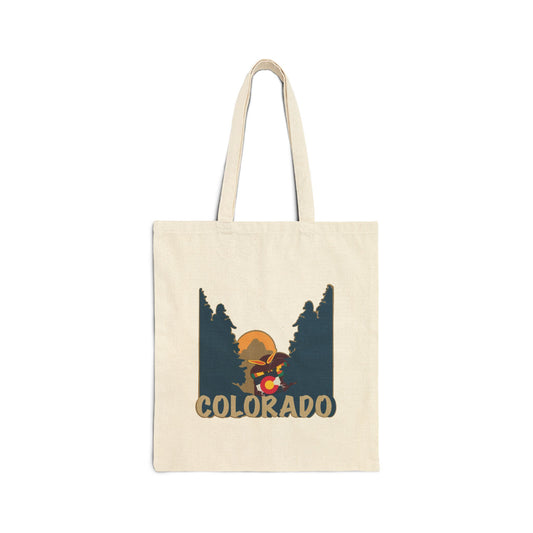 Explore Colorado Cotton Canvas Tote Bag | Eco-Friendly Shopping, Travel, Gift for Outdoors Lovers, Canvas Bag for Everyday Use