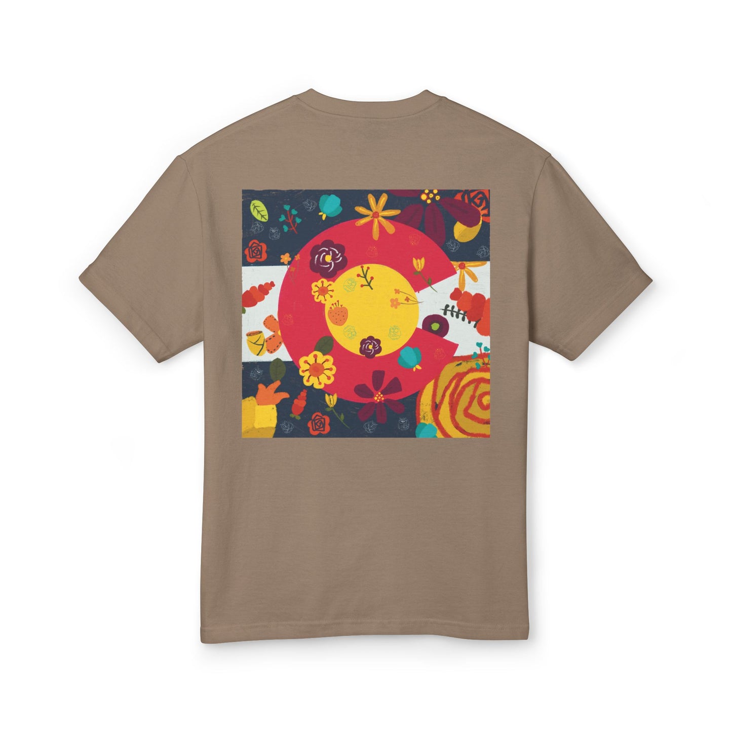 Vibrant Floral Art Tee, Unisex Graphic T-Shirt, Summer Fashion, Gift for Nature Lovers, Casual Wear
