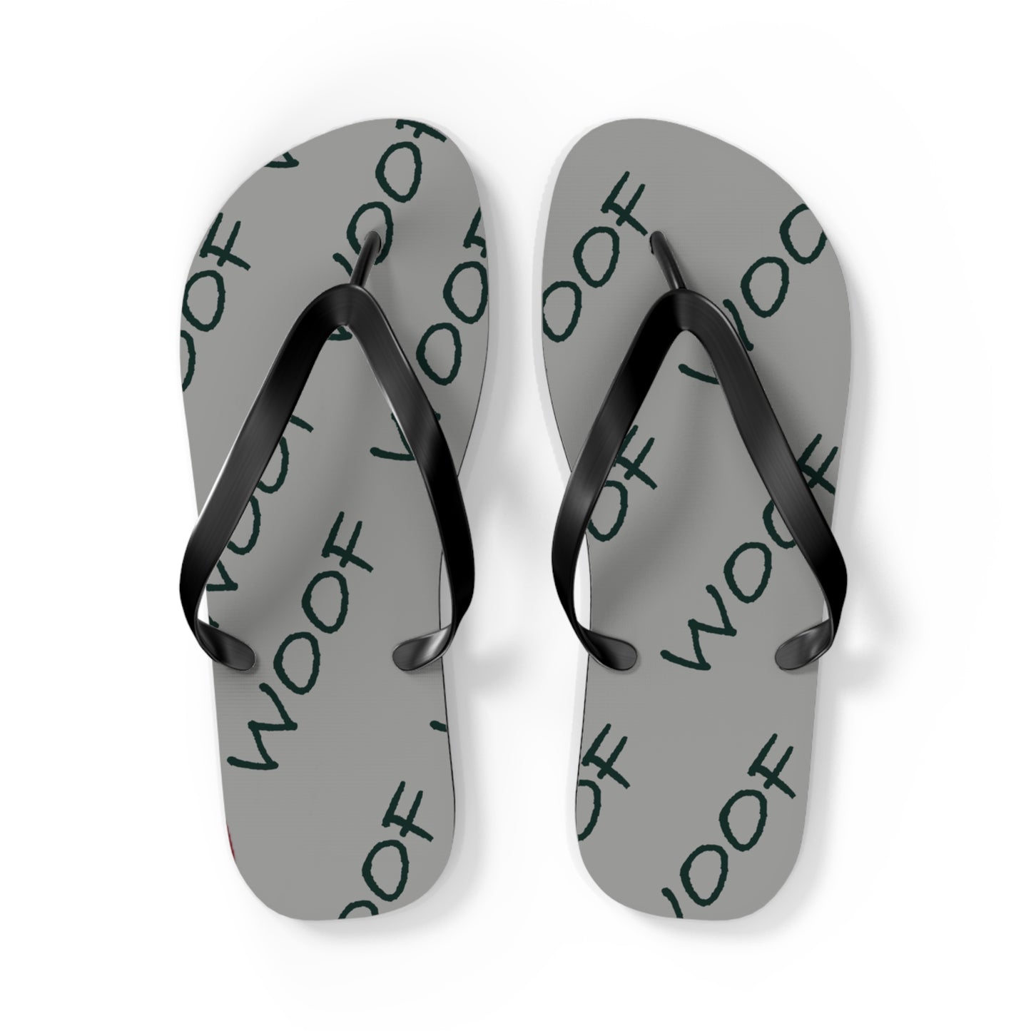 Woof Flip Flops | Fun Pet Lover Sandals for Beach Days, Summer Vibes, Dog Lover Gifts, Casual Footwear, Animal-Themed Summer Gear