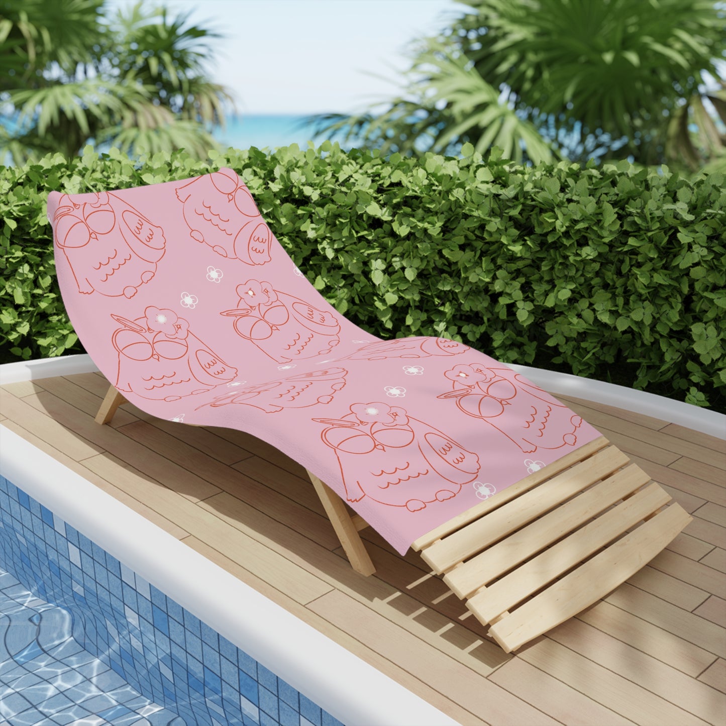 Cute Owl Beach Towels - Summer Vibes, Perfect for Pool Parties, Gifts for Nature Lovers, Beach Days, Travel Essentials, Outdoor Fun