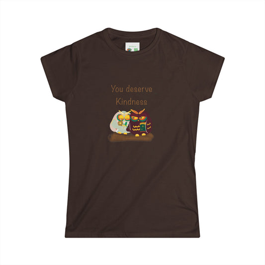Empowering Kindness Tee - Women's Softstyle T-Shirt, Inspirational Gift, Self-Care Reminder, Casual Outfit, Everyday Wear