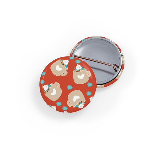 Charming Decorative Round Pins, Cute Pin Badges for Jackets, Gifts for Friends, Fun Accessories, Holiday Decor, Collectible Pins
