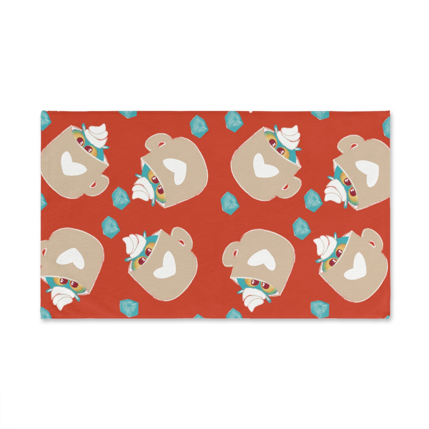Cozy Cup Hand Towel, Cute Kitchen Towel, Tea Lover Gift, Home Decor, Holiday Kitchen Essentials