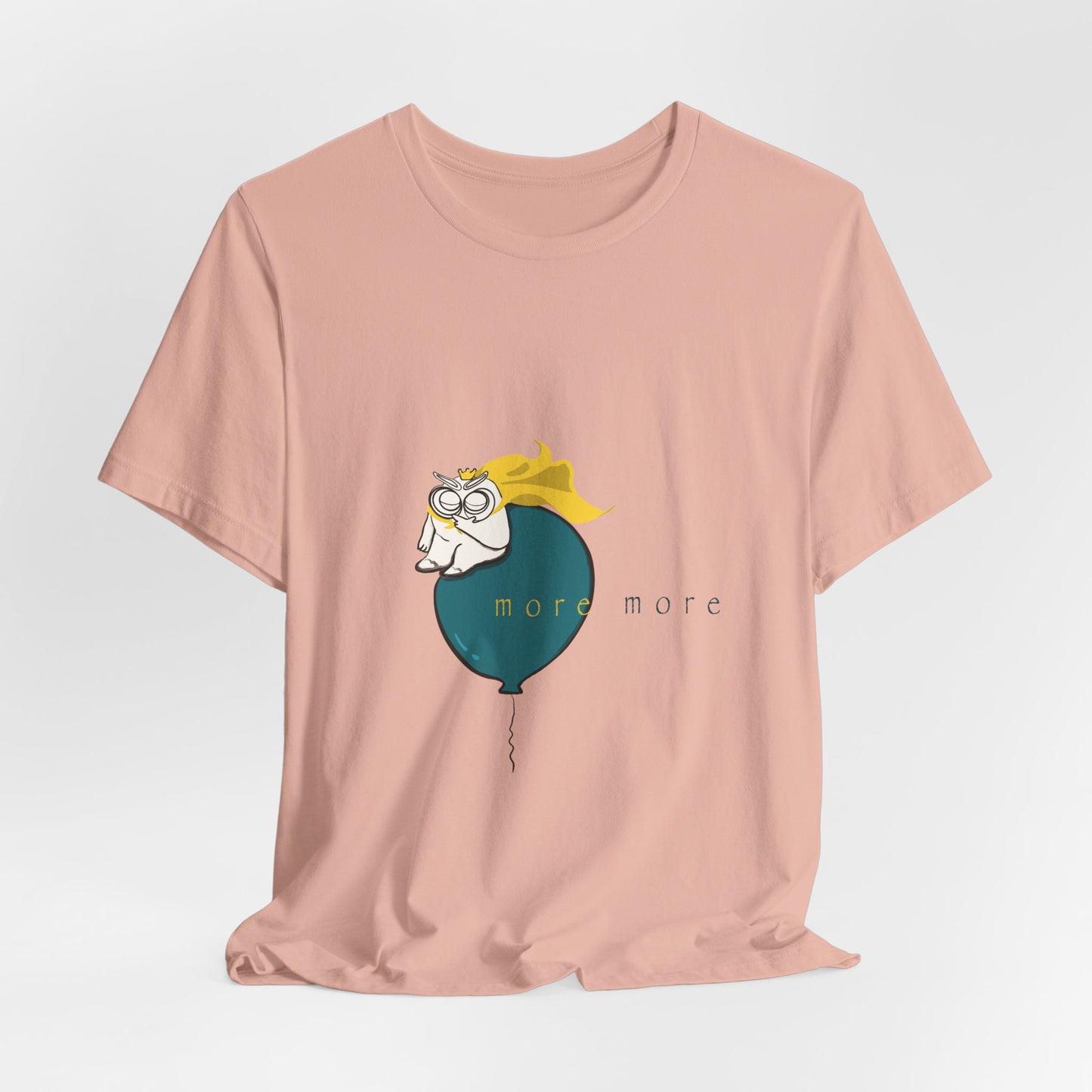 Tomo on Balloon Graphic Tee — "more more"