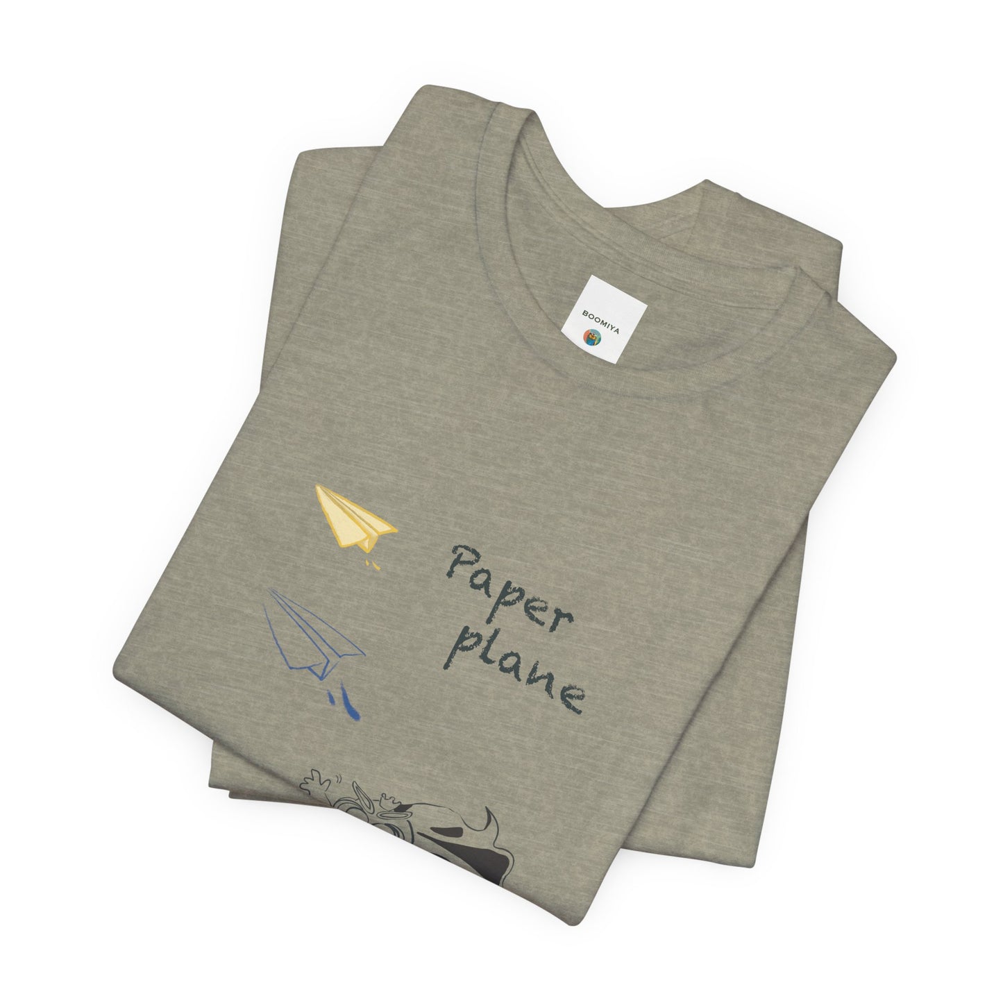 Paper Plane Tomo   T-Shirt —  Minimal Cute Tee|Soft Dream Graphic Shirt