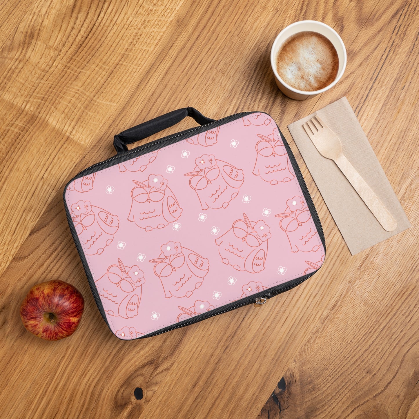 Cute Owl Lunch Bag, Personalized Lunch Tote, Kids' Snack Bag, Back to School Essentials, Eco-Friendly Lunch Box