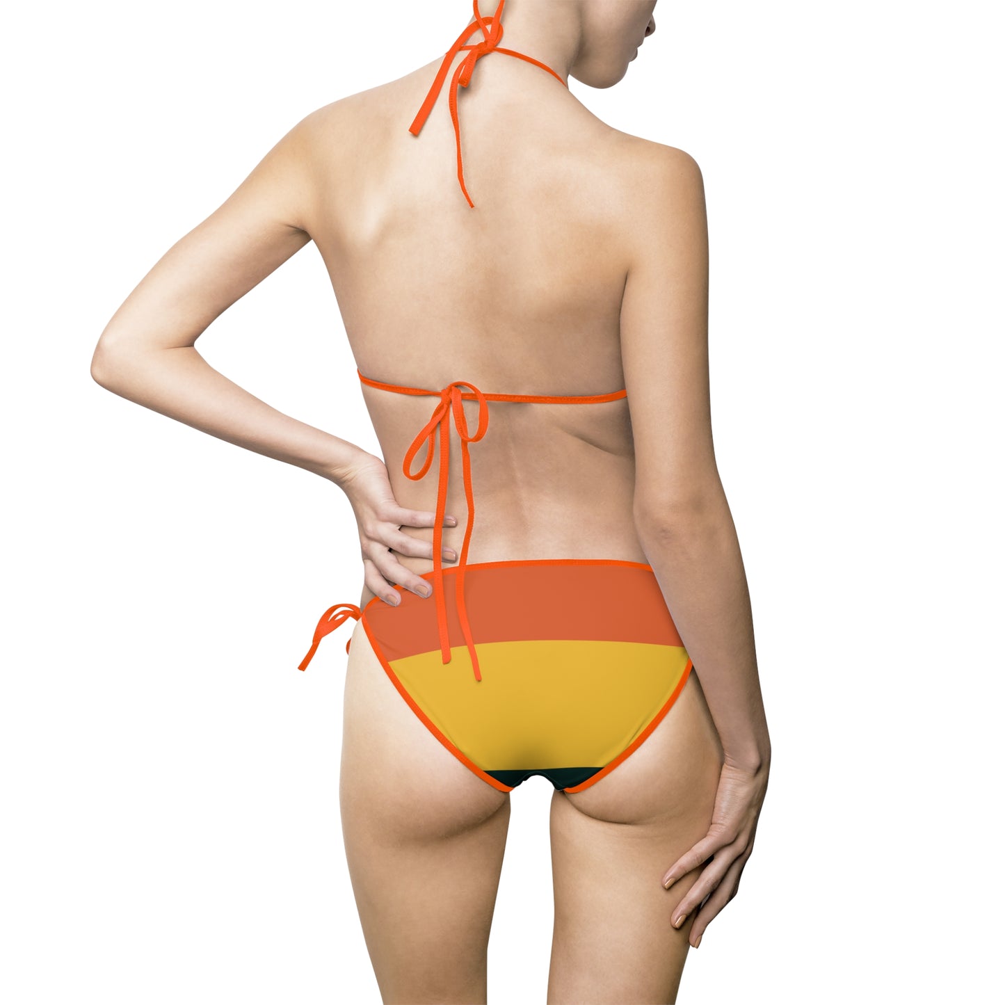 Tomo's Vibrant Women's Bikini Swimsuit-, Colorful Swimwear, Summer Beachwear, Vacation Essentials, Pool Party Style, AOP Design