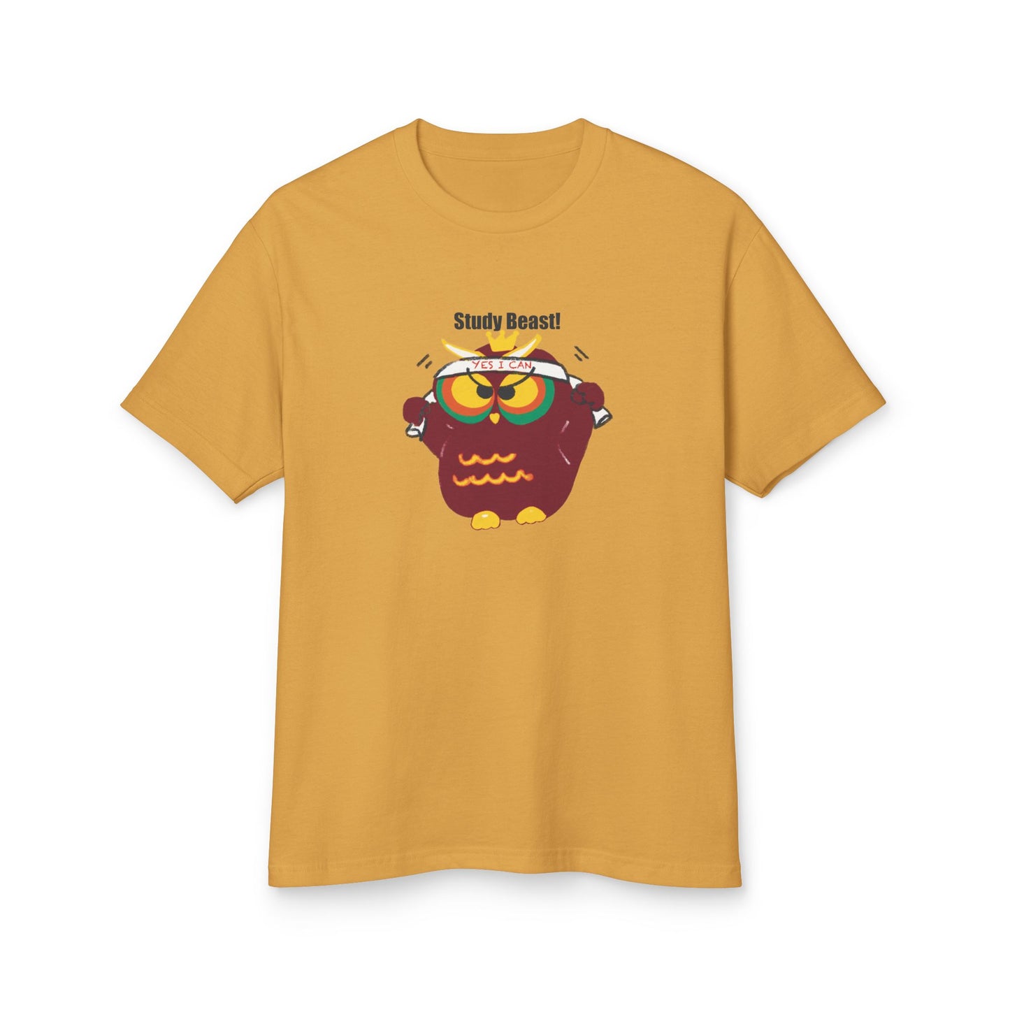 Study Beast Unisex Tee, Funny Owl Shirt, Student Gift, Study Motivational Apparel, College Humor T-Shirt