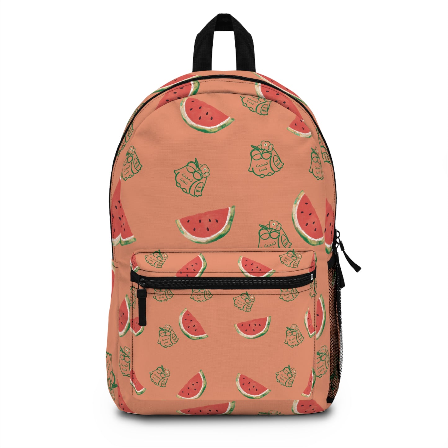 Watermelon Pattern Backpack | Cute School Bag, Summer Travel Accessory, Stylish Book Bag, Fun Gift for Kids & Teens