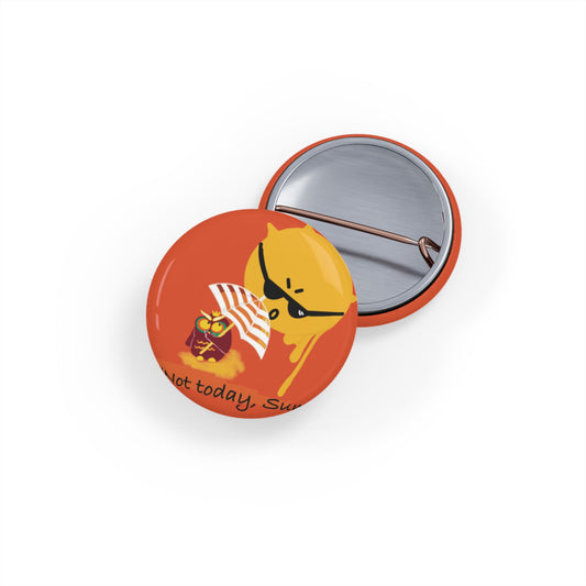 Funny Cat Enamel Pin, Cute Cat Accessories, Not Today Button Pin, Cat Lover Gifts, Quirky Fashion Pins, Fun Animal Badges