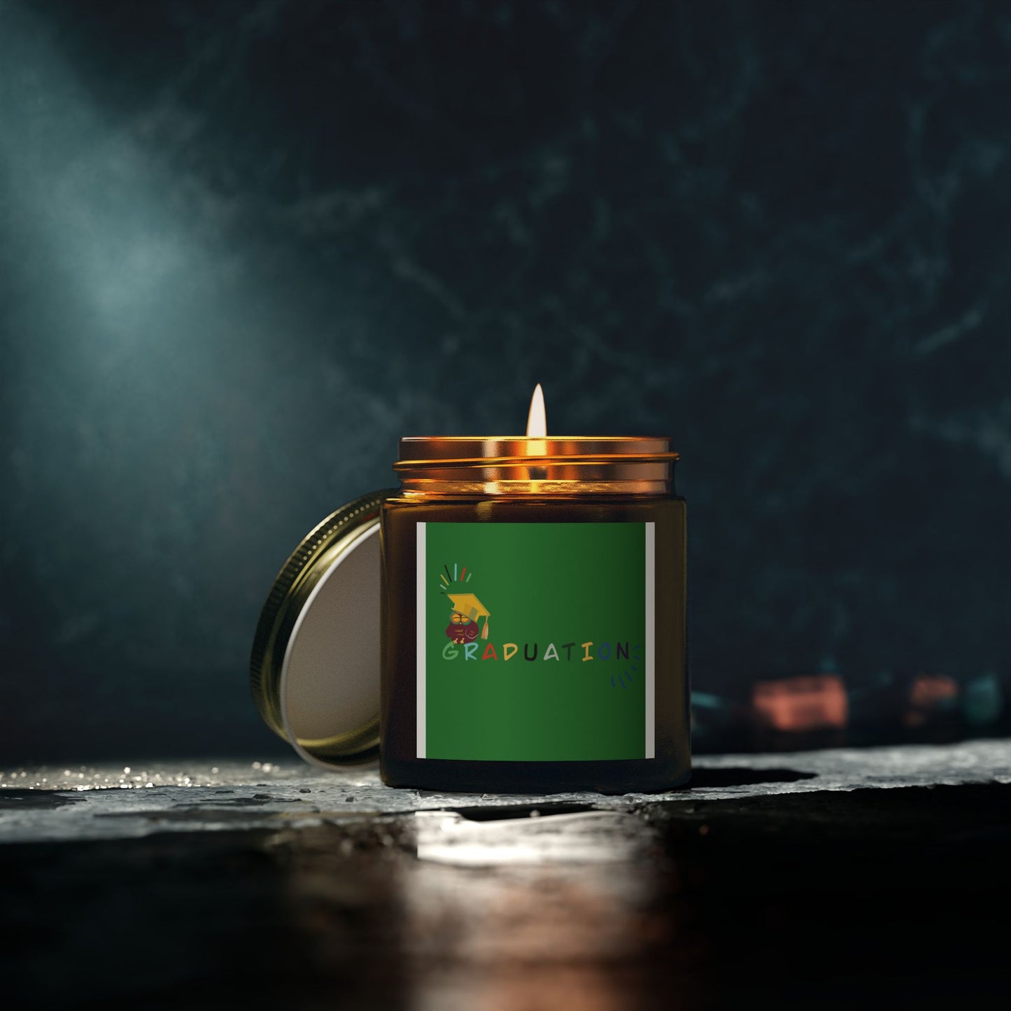 Graduation Scented Candle - Coconut Apricot Wax (4oz, 9oz)