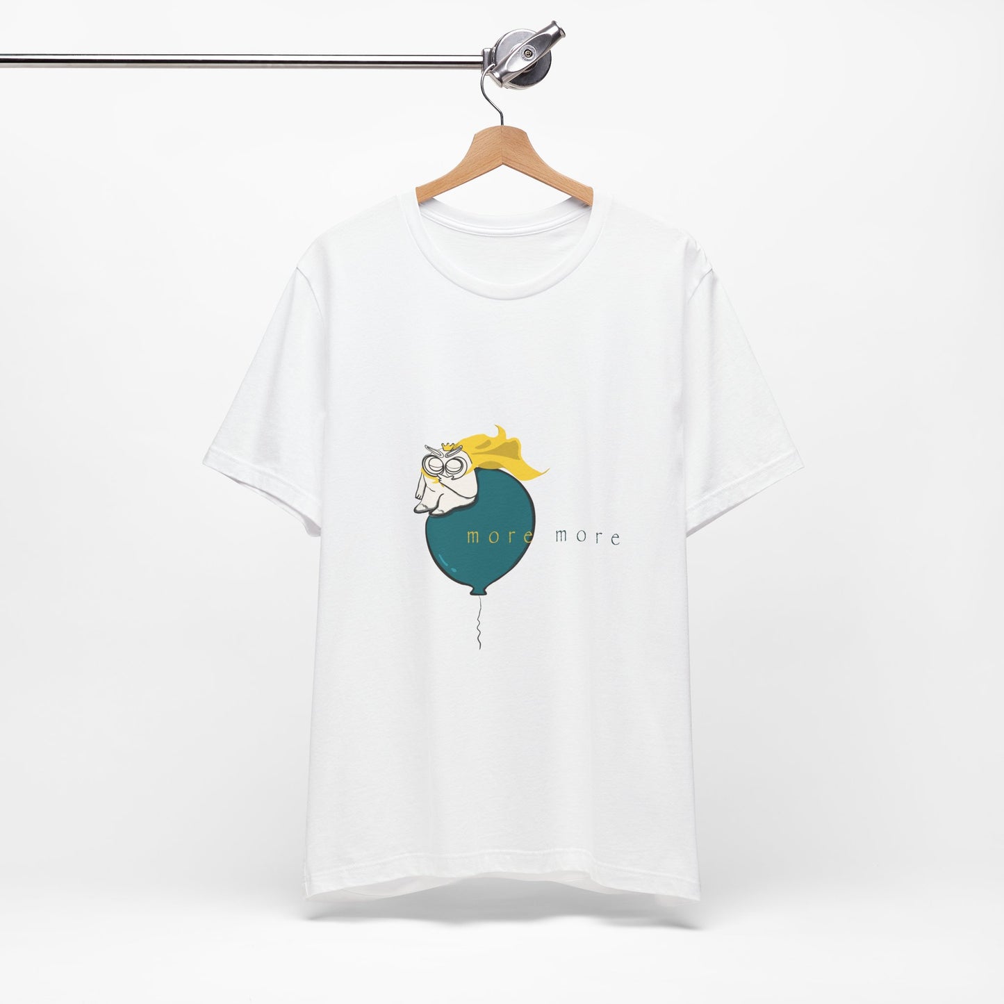 Tomo on Balloon Graphic Tee — "more more"