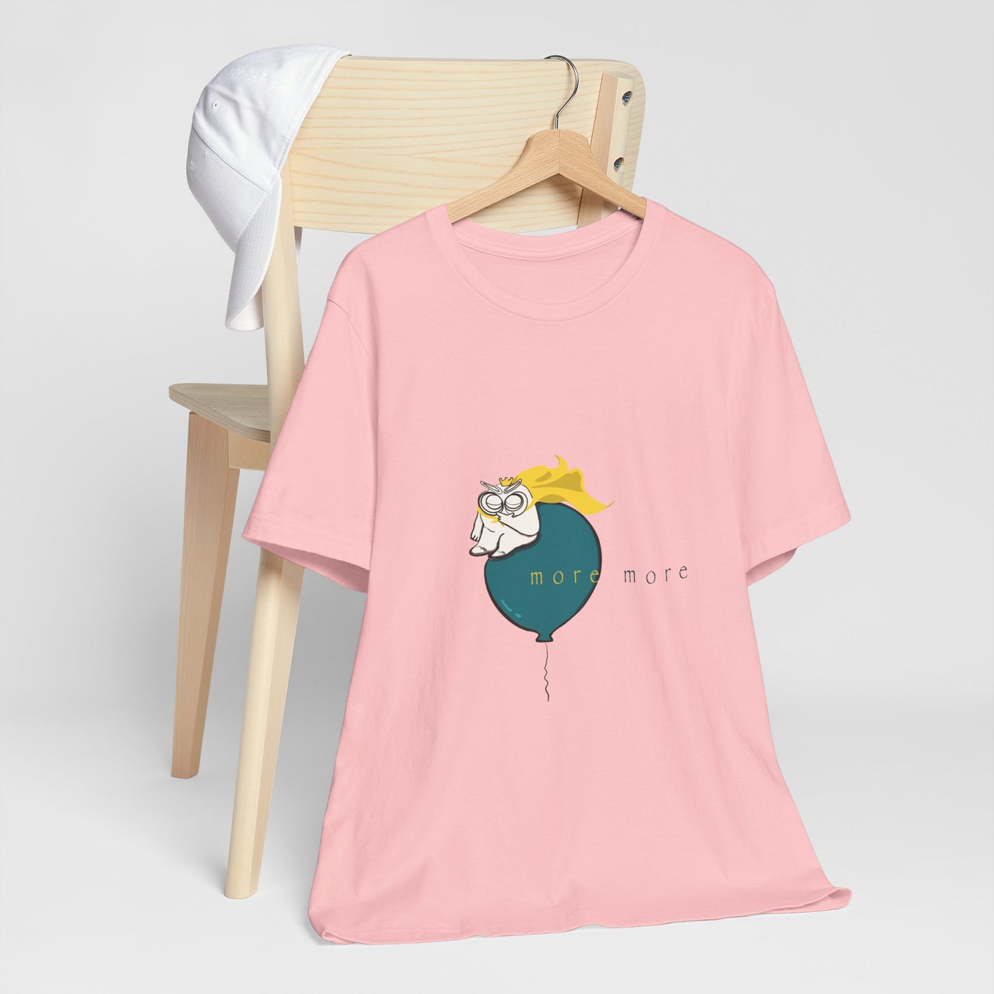 Tomo on Balloon Graphic Tee — "more more"