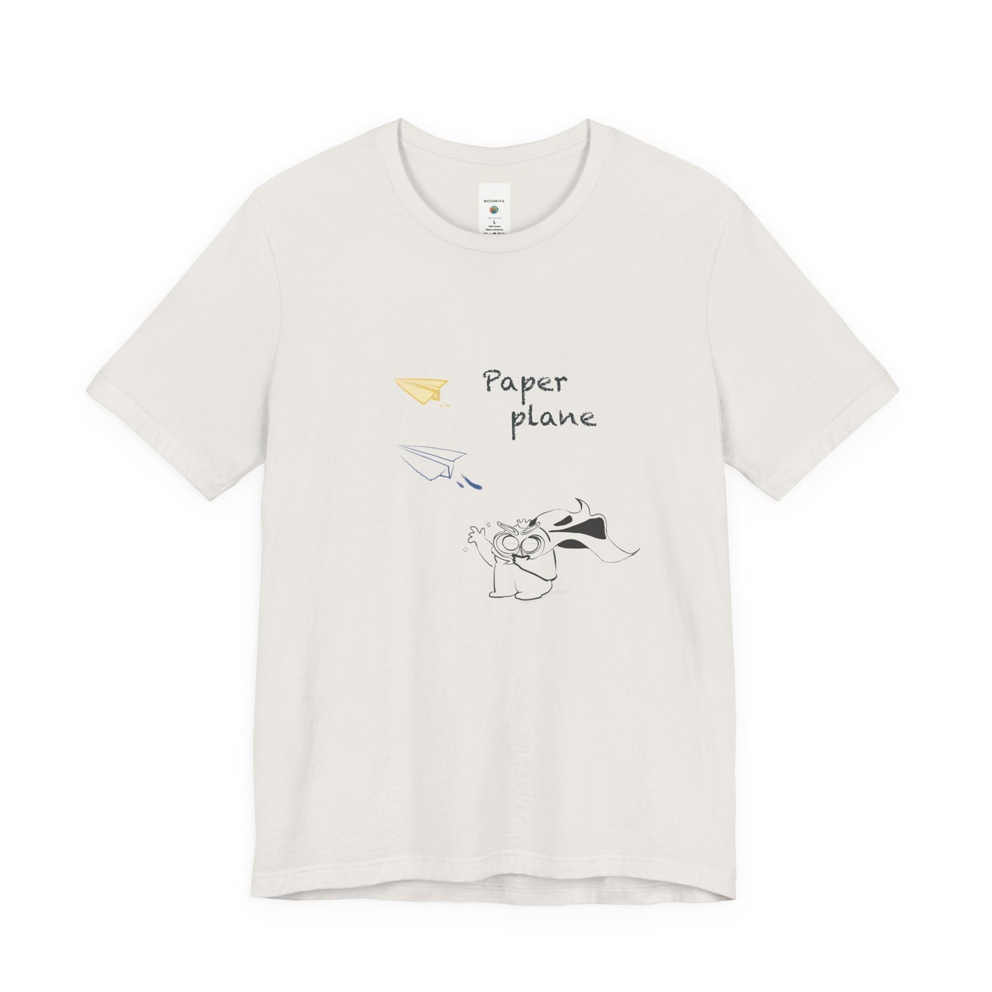 Paper Plane Tomo   T-Shirt —  Minimal Cute Tee|Soft Dream Graphic Shirt