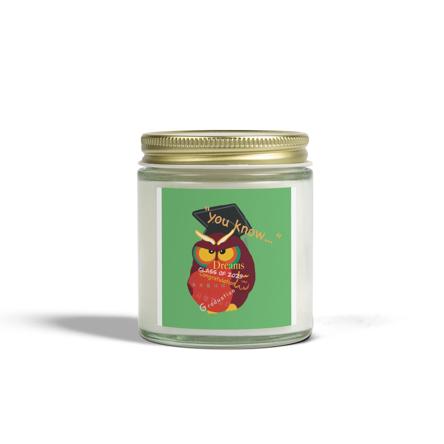 Graduation Scented Candle - Coconut Apricot Wax | Perfect Gift for Graduates