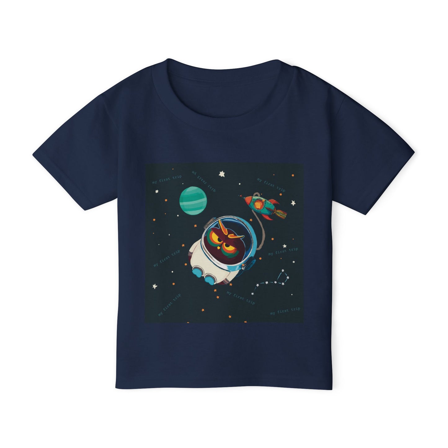 Space-Themed Toddler T-Shirt, Cute Kid's Tee, Galaxy Shirt, Toddler Spaceship Tee, Fun Gift for Birthdays, Playdate Outfit, Astronaut Design