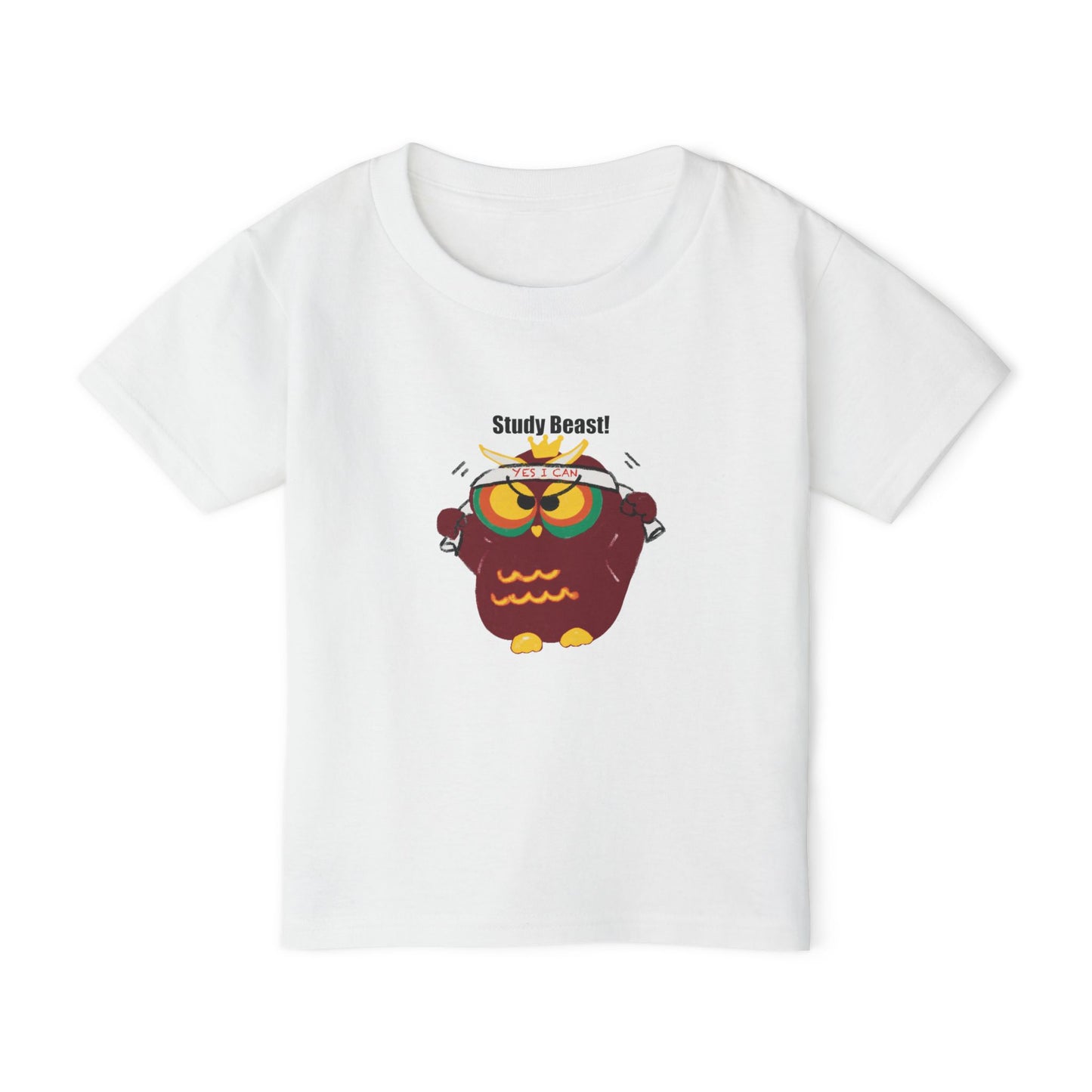 Study Beast Toddler T-Shirt, Cute Kids Gift, Back-to-School Shirt, Owl Graphic Tee, Fun Learning Outfit, Nursery Apparel