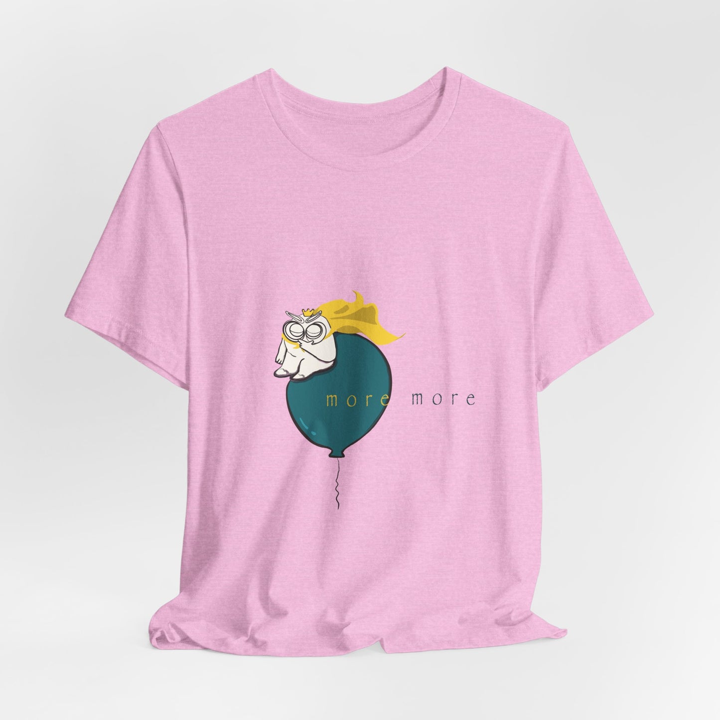 Tomo on Balloon Graphic Tee — "more more"