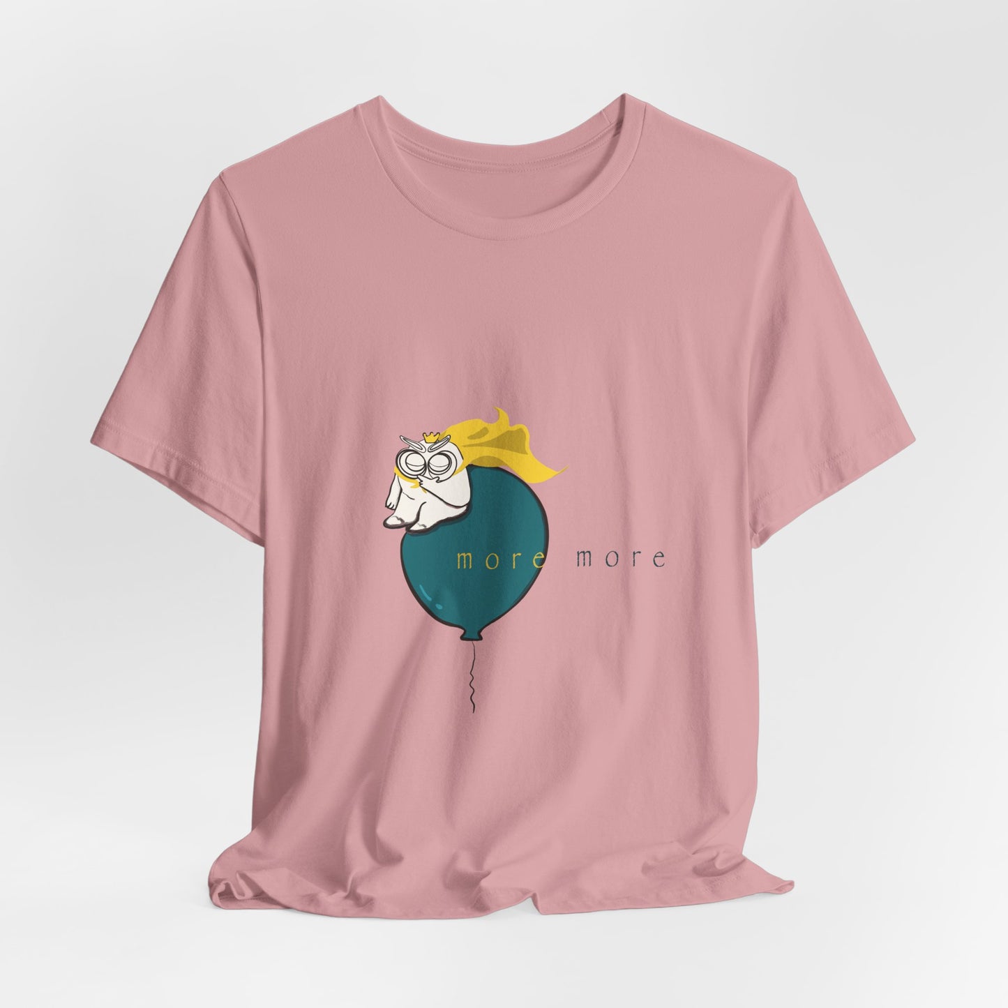 Tomo on Balloon Graphic Tee — "more more"