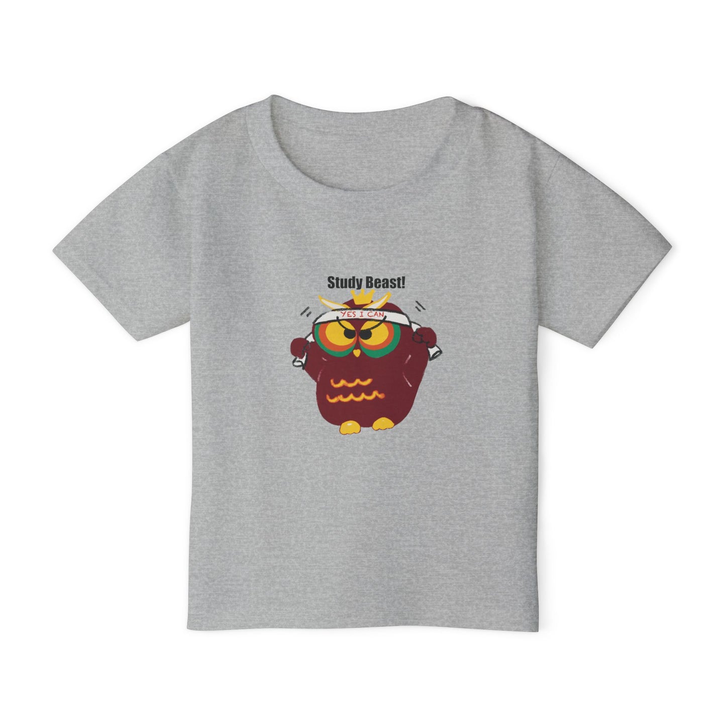 Study Beast Toddler T-Shirt, Cute Kids Gift, Back-to-School Shirt, Owl Graphic Tee, Fun Learning Outfit, Nursery Apparel