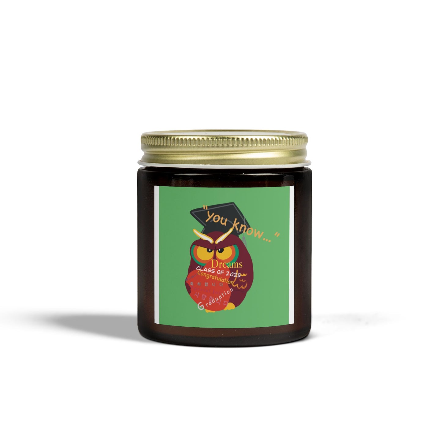 Graduation Scented Candle - Coconut Apricot Wax | Perfect Gift for Graduates