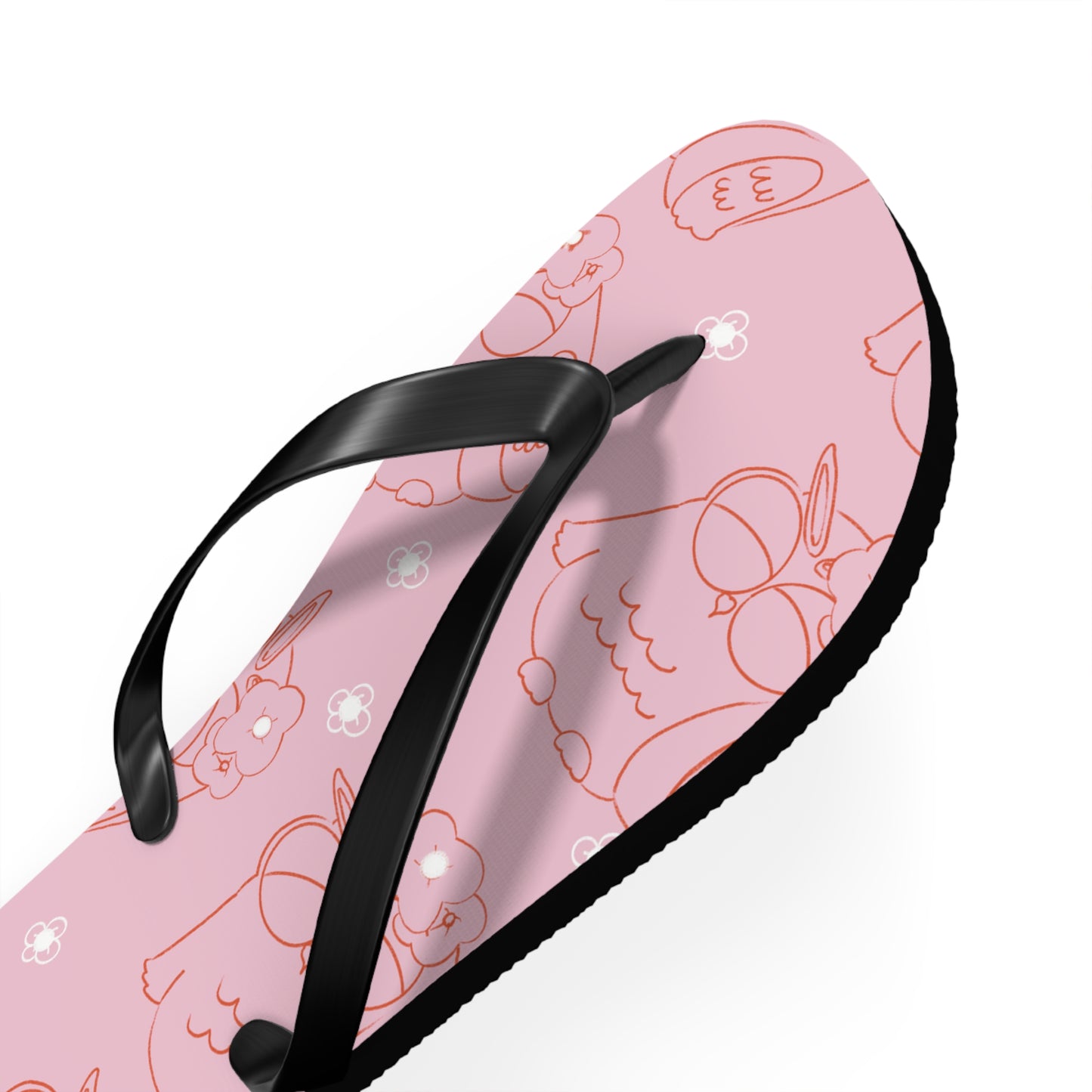 Cute Pink Flip Flops with Owl Design | Summer Footwear, Beach Shoes, Gift for Her, Vacation Essentials, Poolside Sandals