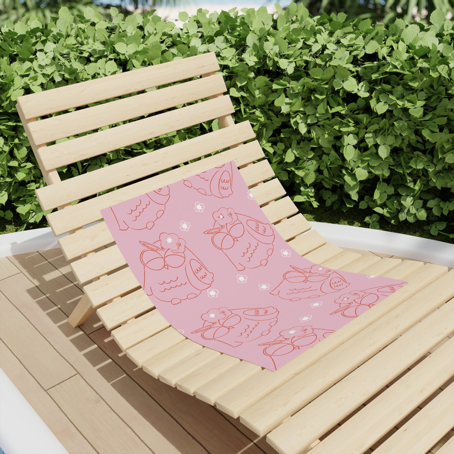 Cute Owl Beach Towels - Summer Vibes, Perfect for Pool Parties, Gifts for Nature Lovers, Beach Days, Travel Essentials, Outdoor Fun