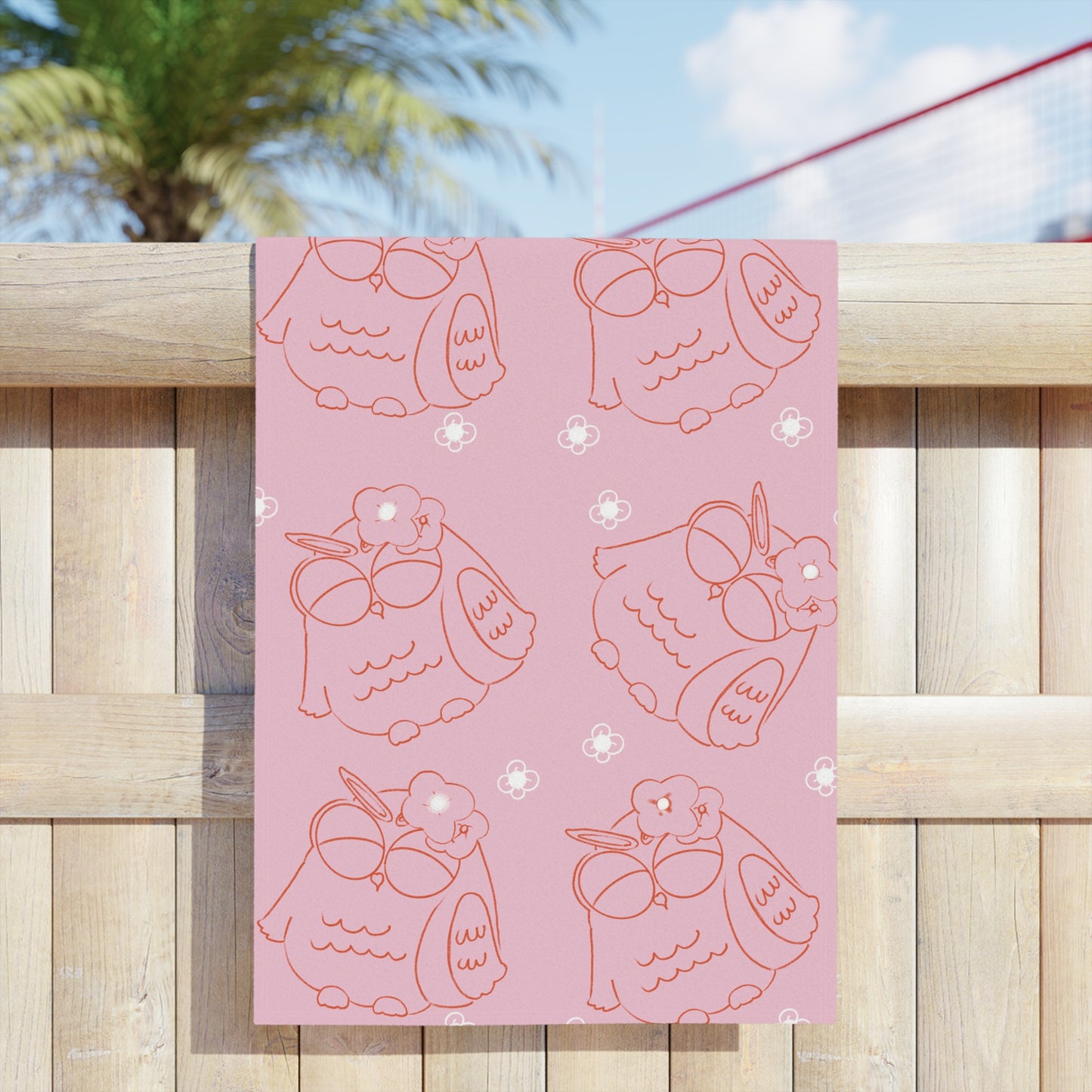Cute Owl Beach Towels - Summer Vibes, Perfect for Pool Parties, Gifts for Nature Lovers, Beach Days, Travel Essentials, Outdoor Fun