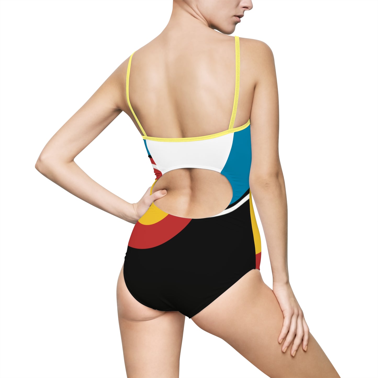 Vibrant Women's One-Piece Swimsuit | Summer Swimwear, Beach Days, Pool Parties, Vacation Essential, Fun Patterned Bathing Suit