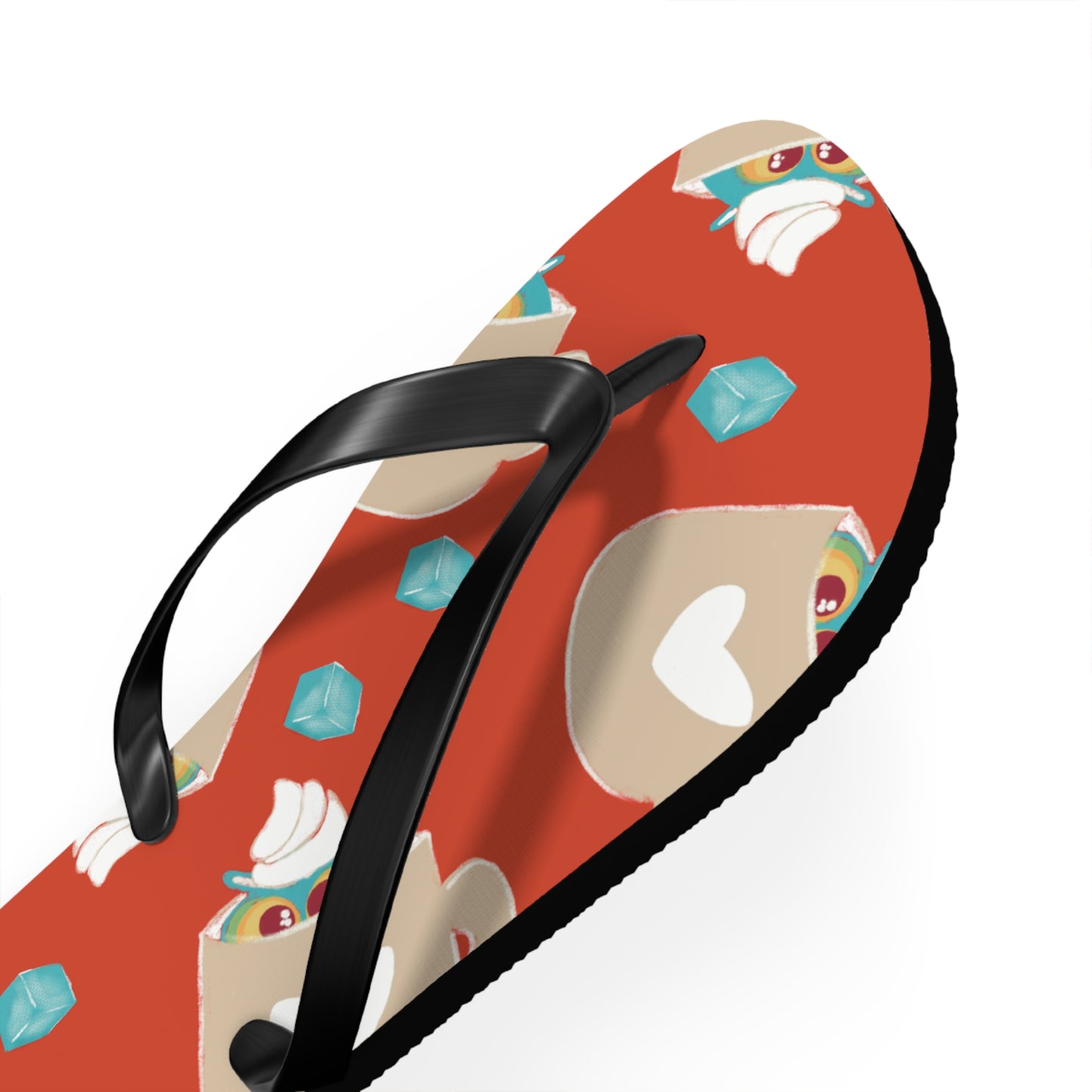Colorful Summer Flip Flops, Beach Footwear, Vacation Sandals, Poolside Accessories, Fun Summer Vibes