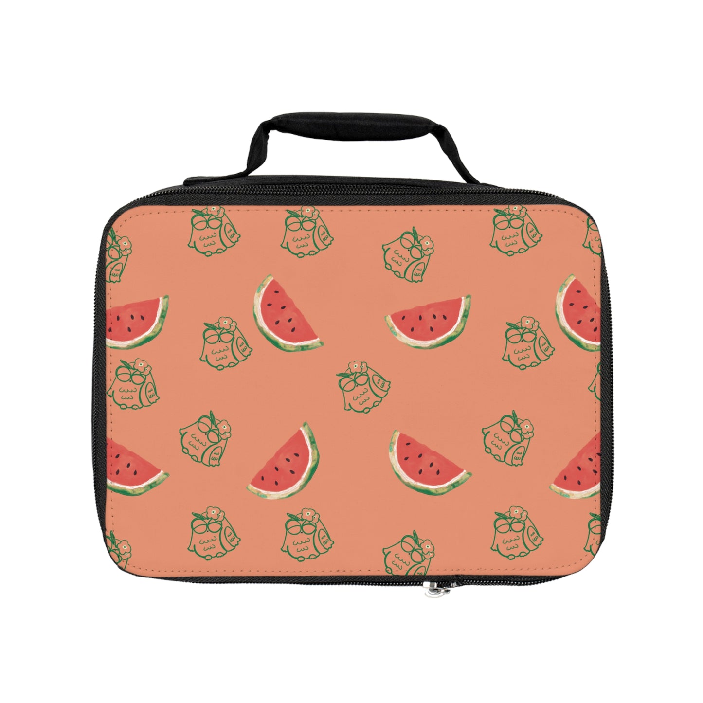 Whimsical Watermelon Lunch Bag, Cute Insulated Carrier for Kids, School or Work, Picnic Essential, Eco-Friendly Design