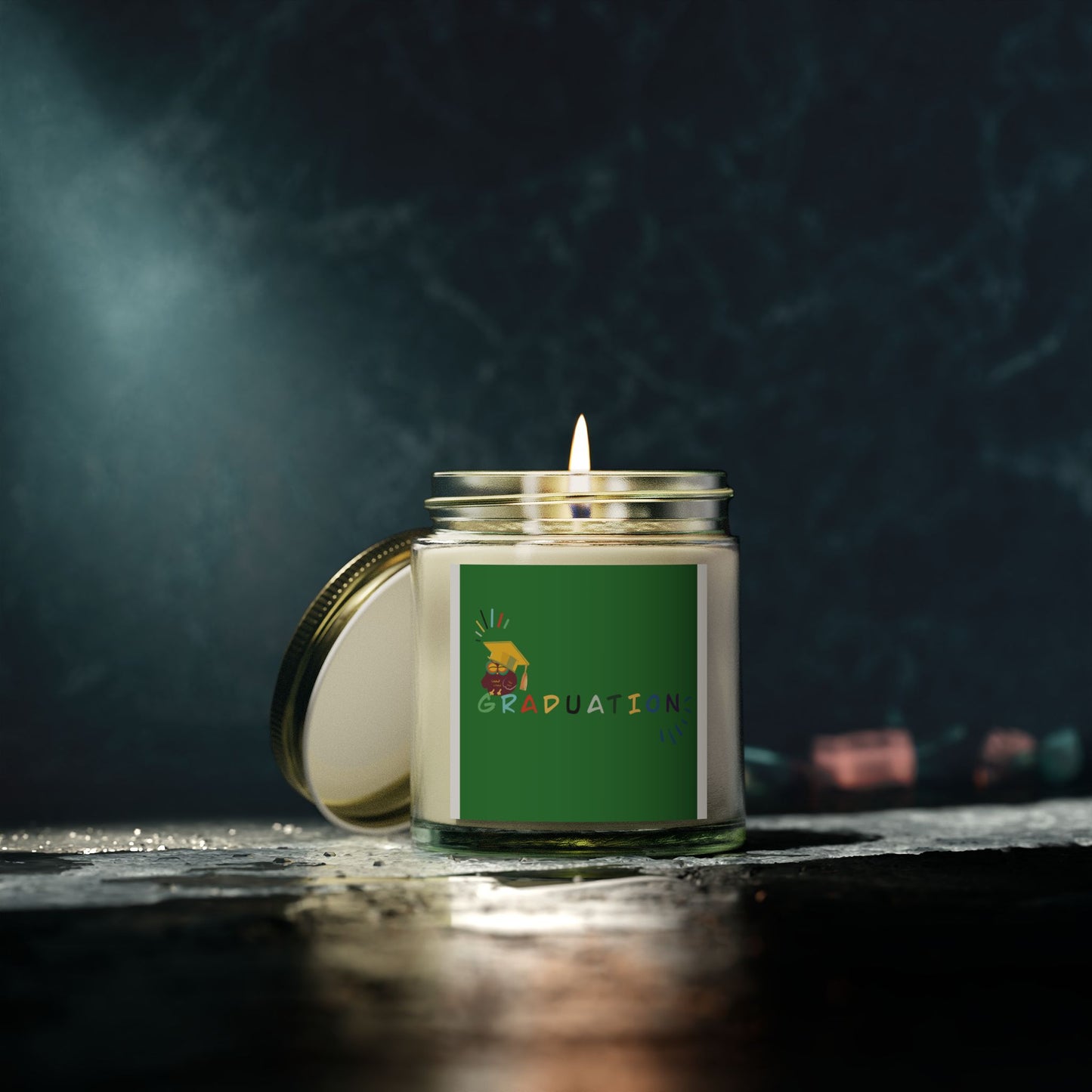 Graduation Scented Candle - Coconut Apricot Wax (4oz, 9oz)