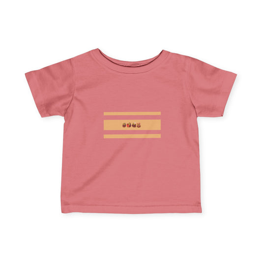 Cute Infant Fine Jersey Tee with Playful Design for Babies