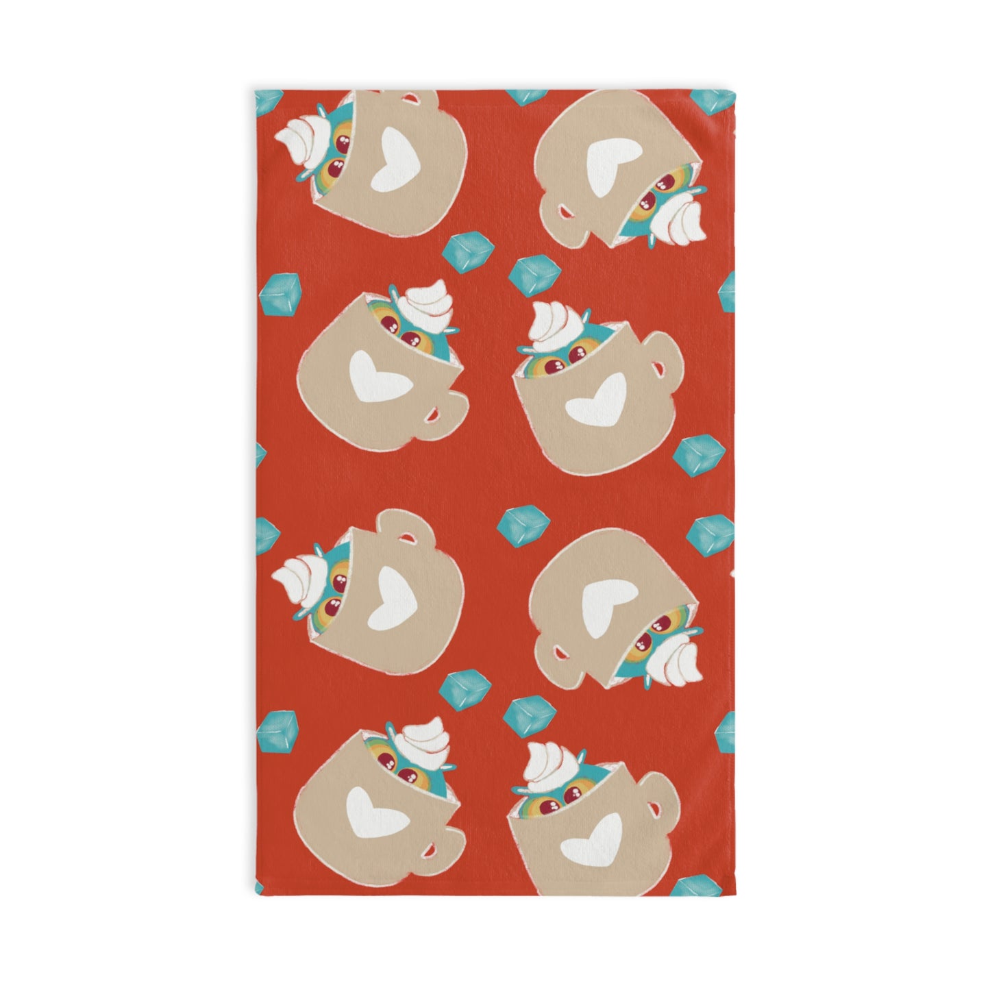 Cozy Cup Hand Towel, Cute Kitchen Towel, Tea Lover Gift, Home Decor, Holiday Kitchen Essentials