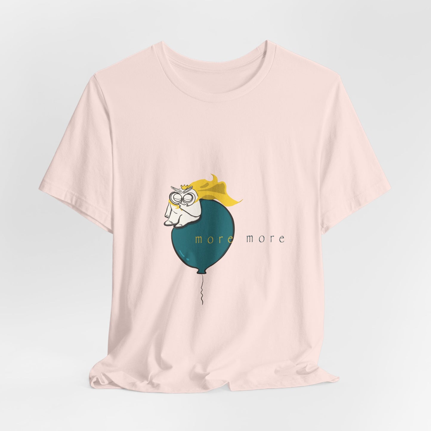 Tomo on Balloon Graphic Tee — "more more"